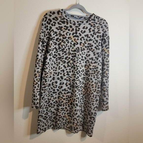 Zara trafaluc Leopard print sweater dress Size 28 / Medium - Picture 2 of 8